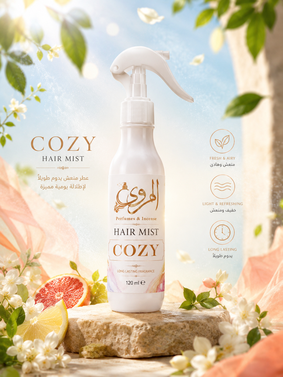 عطر كوزي هير ميست من المروى - منعش - المروى للعطور والبخور